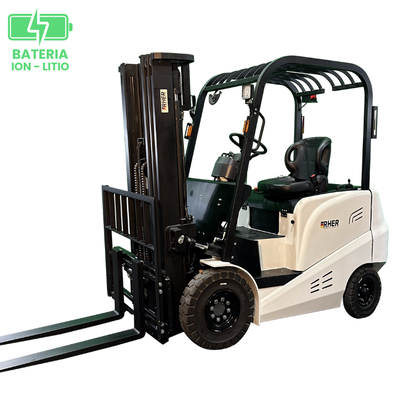 2.0 tons / 4.8 metros / Grúa Horquilla Eléctrica LITIO Marca Rher (Alemana)